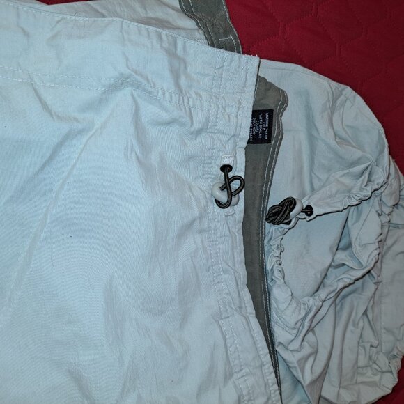 Khaki Cargo Wide Leg Parachute Pants size 26/28 * Priced to Move* - Picture 8 of 10